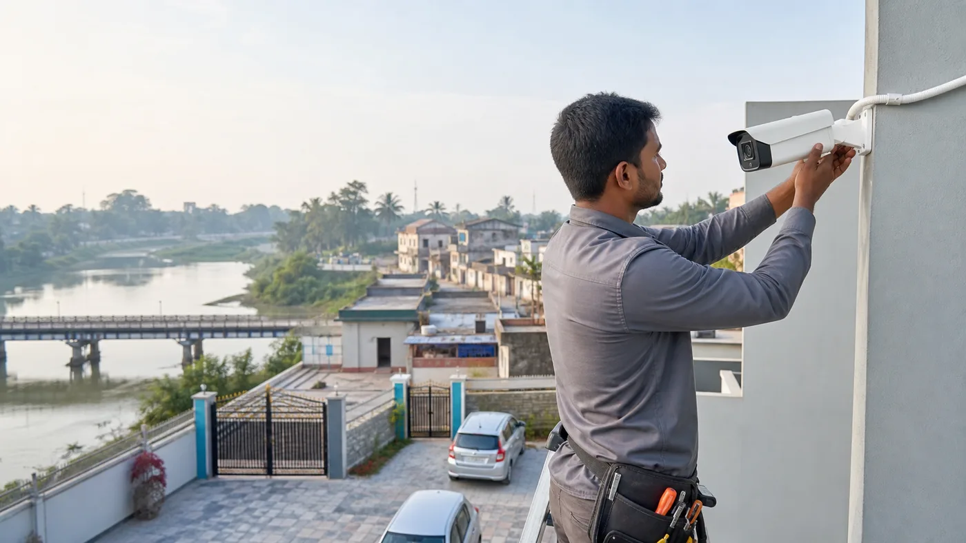 CCTV camera installation service in Mathabhanga